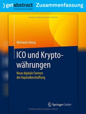 cover image of ICO und Kryptowährungen (Zusammenfassung)